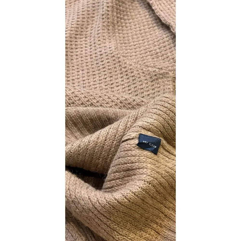 Vintage Deadstock Polo Ralph Lauren Camel Hair Waffle Knit Crew Neck Sweater XL